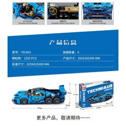 SEMBO 701963 non  BUGATTI SÁU BÁNH bộ đồ chơi xếp lắp ráp ghép mô hình  Kỹ Thuật Công Nghệ Cao Mô Hình Phương Tiện 1555 khối