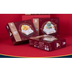 HAPPY BUILD SHINEYU XINYU YC-31001-1 31001-1 YC31001-1 non  HỘP LƯU TRỮ BAOYIN bộ đồ chơi xếp lắp ráp ghép mô hình Forbidden City Stationery Văn Phòng Phẩm Tử Cấm Thành 367 khối