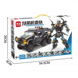 MINGDI K0239 0239 non  CẢNH SÁT ĐẶC BIỆT THAY ĐỔI ĐỘI bộ đồ chơi xếp lắp ráp ghép mô hình Creator Sáng Tạo 655 khối