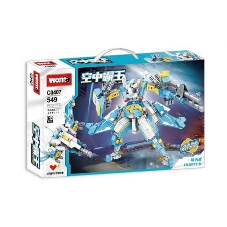 WOMA C0407 0407 non  THỢ SĂN BẦU TRỜI SKYMASTER bộ đồ chơi xếp lắp ráp ghép mô hình Creator Sáng Tạo 549 khối