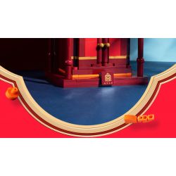 HAPPY BUILD SHINEYU XINYU YC-31002 31002 YC31002 non  ĐÁNH DẤU PHONG CÁCH GIAN HÀNG MÀU ĐỎ bộ đồ chơi xếp lắp ráp ghép mô hình Forbidden City Stationery Văn Phòng Phẩm Tử Cấm Thành 496 khối