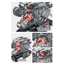 INBRIXX 687403 non  QUÁI VẬT MÁY MÓC bộ đồ chơi xếp lắp ráp ghép mô hình GODZILLA VS. KONG 2595 khối