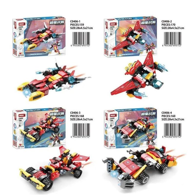 WOMA C0406 0406 non  SUPER STAR WARS 4 PHONG CÁCH bộ đồ chơi xếp lắp ráp ghép mô hình SUPERSTAR MECHA 657 khối