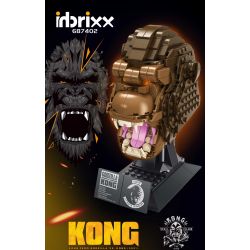 INBRIXX 687402 non  VUA KONG bộ đồ chơi xếp lắp ráp ghép mô hình GODZILLA VS. KONG 487 khối