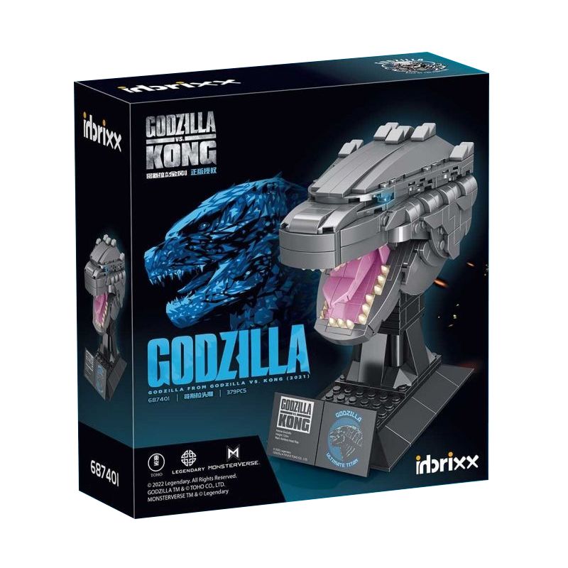 INBRIXX 687401 non Lego THẦN ZILLA bộ đồ chơi xếp lắp ráp ghép mô hình GODZILLA VS. KONG 379 khối