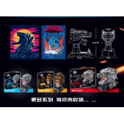 INBRIXX 687401 non  THẦN ZILLA bộ đồ chơi xếp lắp ráp ghép mô hình GODZILLA VS. KONG 379 khối