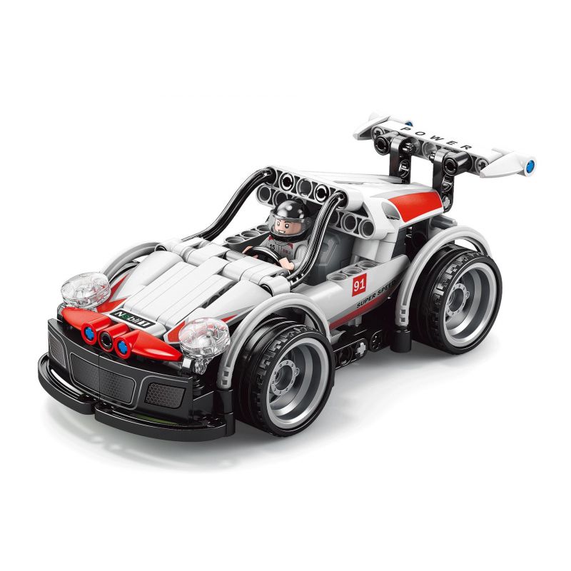 ACHKO 60034 non Lego CÔNG NGHỆ ĐUA XE PHANTOM ELF LÙI bộ đồ chơi xếp lắp ráp ghép mô hình Technic Kỹ Thuật Công Nghệ Cao Mô Hình Phương Tiện 221 khối