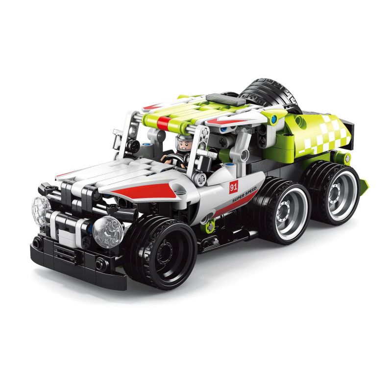 ACHKO 60034 non  CÔNG NGHỆ ĐUA XE PHANTOM ELF LÙI bộ đồ chơi xếp lắp ráp ghép mô hình  Kỹ Thuật Công Nghệ Cao Mô Hình Phương Tiện 221 khối