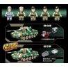 PanlosBrick 632017 Panlos Brick 632017 non  XE TĂNG BỌC THÉP HẠNG NẶNG TIGER bộ đồ chơi xếp lắp ráp ghép mô hình Military Army JAGDTIGER Quân Sự Bộ Đội 1967 khối