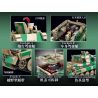 PanlosBrick 632017 Panlos Brick 632017 non  XE TĂNG BỌC THÉP HẠNG NẶNG TIGER bộ đồ chơi xếp lắp ráp ghép mô hình Military Army JAGDTIGER Quân Sự Bộ Đội 1967 khối