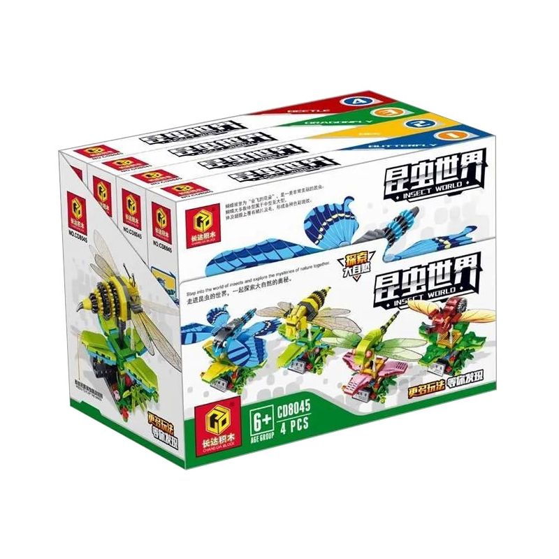 UP TO CD8045 8045 non Lego THẾ GIỚI CÔN TRÙNG 4 PHONG CÁCH bộ đồ chơi xếp lắp ráp ghép mô hình Creator INSECT WORLD Sáng Tạo 949 khối