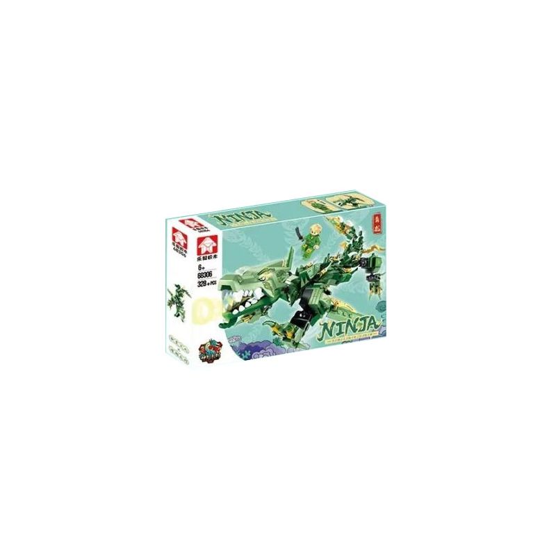 LEYI 68306 non Lego RỒNG XANH bộ đồ chơi xếp lắp ráp ghép mô hình The Lego Ninjago Movie Ninja Lốc Xoáy 328 khối