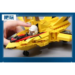 Enlighten 75037 Qman 75037 non  CHIM ÉN CHIẾN THẮNG 1 bộ đồ chơi xếp lắp ráp ghép mô hình Ultraman Vệ Binh Vũ Trụ Siêu Nhân Điện Quang 470 khối