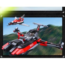 Enlighten 75037 Qman 75037 non  CHIM ÉN CHIẾN THẮNG 1 bộ đồ chơi xếp lắp ráp ghép mô hình Ultraman Vệ Binh Vũ Trụ Siêu Nhân Điện Quang 470 khối