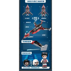 Enlighten 75037 Qman 75037 non  CHIM ÉN CHIẾN THẮNG 1 bộ đồ chơi xếp lắp ráp ghép mô hình Ultraman Vệ Binh Vũ Trụ Siêu Nhân Điện Quang 470 khối