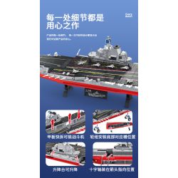 PanlosBrick 688011 Panlos Brick 688011 non  HÀNG KHÔNG MẪU HẠM LIÊU NINH bộ đồ chơi xếp lắp ráp ghép mô hình Military Army Quân Sự Bộ Đội 3094 khối