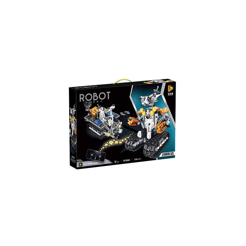 PanlosBrick 675004 Panlos Brick 675004 non  ROBOT THÔNG MINH MARS ROVER 2 THAY ĐỔI bộ đồ chơi xếp lắp ráp ghép mô hình 739 khối