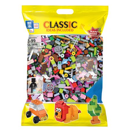 ZHEGAO QL1496 1496 non  CÁC BỘ PHẬN CƠ BẢN CỦA HẠT NHỎ SÁNG TẠO bộ đồ chơi xếp lắp ráp ghép mô hình Classic CLASSIC IDEAS INCLUDED Cổ Điển 1200 khối