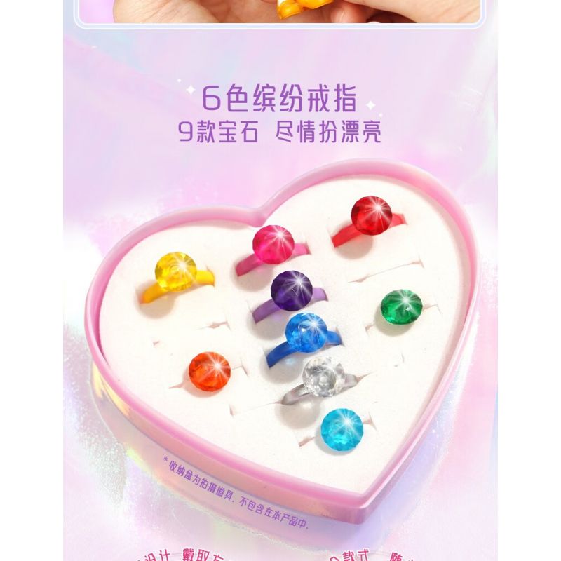 Enlighten 34015 Qman 34015 non  CRYSTAL GIRL HỘP QUÀ PHA LÊ SANG TRỌNG bộ đồ chơi xếp lắp ráp ghép mô hình UNA Con Gái 671 khối