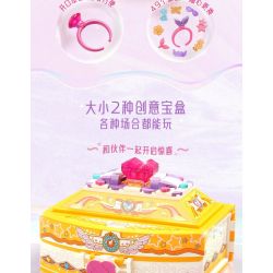 Enlighten 34015 Qman 34015 non  CRYSTAL GIRL HỘP QUÀ PHA LÊ SANG TRỌNG bộ đồ chơi xếp lắp ráp ghép mô hình UNA Con Gái 671 khối