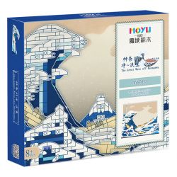 MOYU BLOCK MY97043 97043 non  LƯỚT SÓNG KANAGAWA bộ đồ chơi xếp lắp ráp ghép mô hình Arts & Crafts THE GREAT WAVE OFF KANAGAWA 2296 khối