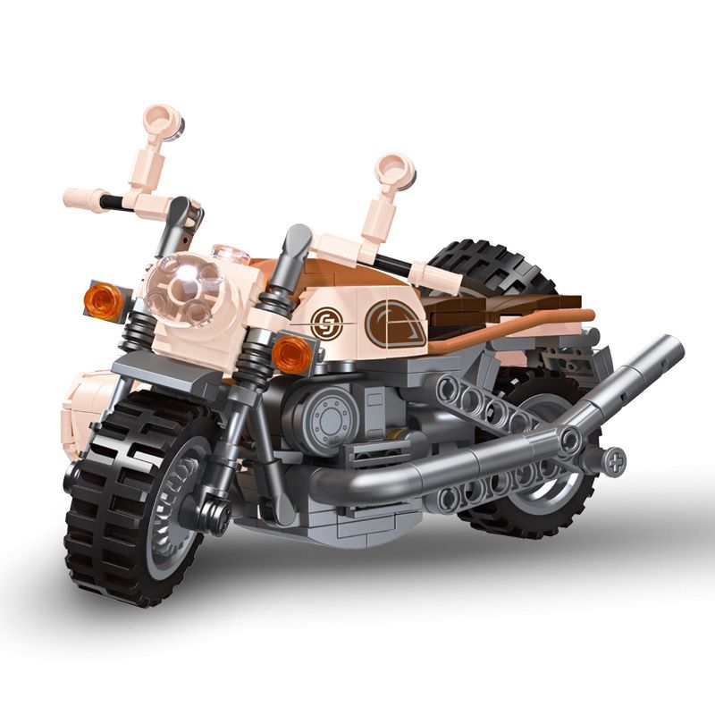 JIESTAR 92304 non Lego XE MÁY TRƯỜNG GIANG 750 bộ đồ chơi xếp lắp ráp ghép mô hình CJ 750 361 khối