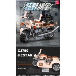 JIESTAR 92304 non  XE MÁY TRƯỜNG GIANG 750 bộ đồ chơi xếp lắp ráp ghép mô hình CJ 750 361 khối
