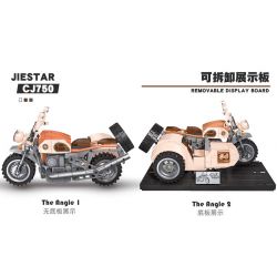 JIESTAR 92304 non  XE MÁY TRƯỜNG GIANG 750 bộ đồ chơi xếp lắp ráp ghép mô hình CJ 750 361 khối