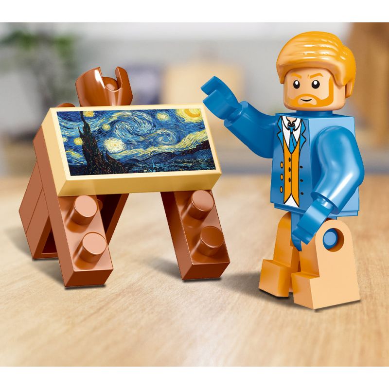 MOYU BLOCK MY92042 92042 MY97042 97042 non  TRANH 3D ĐÊM ĐẦY SAO bộ đồ chơi xếp lắp ráp ghép mô hình Arts & Crafts THE STARRY NIGHT 1858 khối