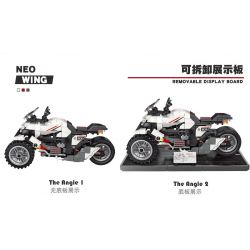 JIESTAR 92303 non  ĐUA XE NHỰA ĐƯỜNG HONDA NEOWING bộ đồ chơi xếp lắp ráp ghép mô hình HONDA NEO WING 346 khối