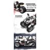 JIESTAR 92303 non  ĐUA XE NHỰA ĐƯỜNG HONDA NEOWING bộ đồ chơi xếp lắp ráp ghép mô hình HONDA NEO WING 346 khối
