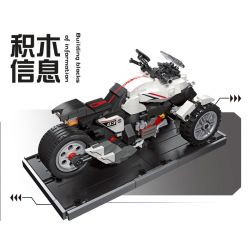 JIESTAR 92303 non  ĐUA XE NHỰA ĐƯỜNG HONDA NEOWING bộ đồ chơi xếp lắp ráp ghép mô hình HONDA NEO WING 346 khối
