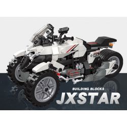 JIESTAR 92303 non  ĐUA XE NHỰA ĐƯỜNG HONDA NEOWING bộ đồ chơi xếp lắp ráp ghép mô hình HONDA NEO WING 346 khối
