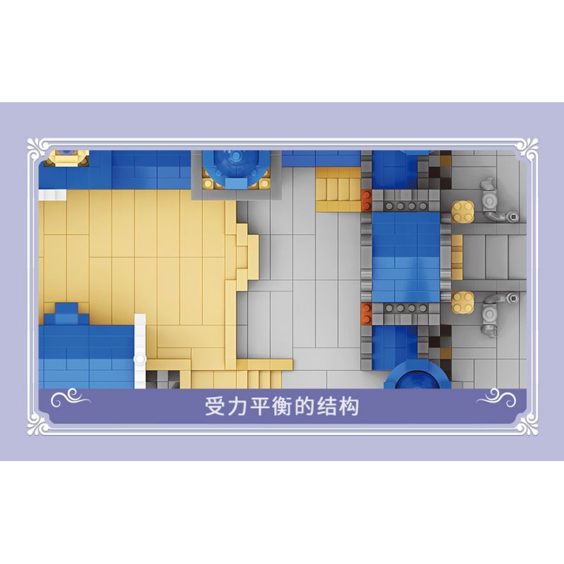 MOYU BLOCK MY92041 92041 non  LÂU ĐÀI NEUSCHWANSTEIN bộ đồ chơi xếp lắp ráp ghép mô hình Buildings NEUSCHWANSTEIN CASTLE 3948 khối