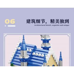 MOYU BLOCK MY92041 92041 non  LÂU ĐÀI NEUSCHWANSTEIN bộ đồ chơi xếp lắp ráp ghép mô hình Buildings NEUSCHWANSTEIN CASTLE 3948 khối