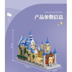 MOYU BLOCK MY92041 92041 non  LÂU ĐÀI NEUSCHWANSTEIN bộ đồ chơi xếp lắp ráp ghép mô hình Buildings NEUSCHWANSTEIN CASTLE 3948 khối