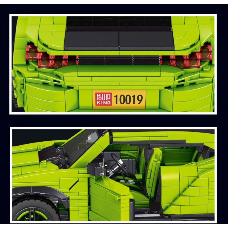 MouldKing 10019 Mould King 10019 non  BÒ RỪNG LAMBO tỷ lệ 1:16 bộ đồ chơi xếp lắp ráp ghép mô hình Creator Expert LAMBO URUS Chuyên Gia Sáng Tạo 1538 khối