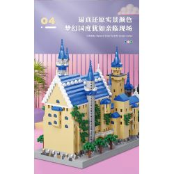 MOYU BLOCK MY92041 92041 non  LÂU ĐÀI NEUSCHWANSTEIN bộ đồ chơi xếp lắp ráp ghép mô hình Buildings NEUSCHWANSTEIN CASTLE 3948 khối