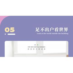 MOYU BLOCK MY92041 92041 non  LÂU ĐÀI NEUSCHWANSTEIN bộ đồ chơi xếp lắp ráp ghép mô hình Buildings NEUSCHWANSTEIN CASTLE 3948 khối