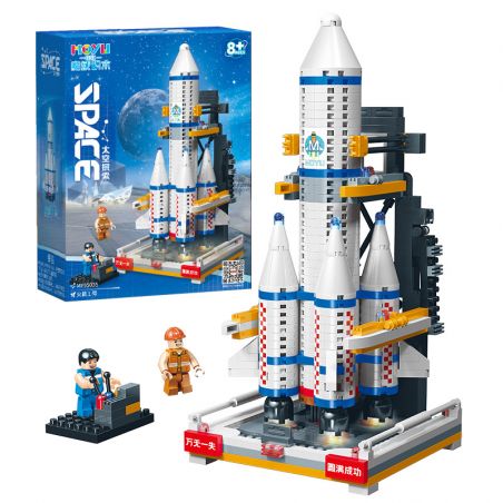 MOYU BLOCK MY95035 95035 non  THÁM HIỂM KHÔNG GIAN TÊN LỬA 1 bộ đồ chơi xếp lắp ráp ghép mô hình Space 749 khối