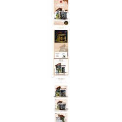 MorkModel 031062 Mork Model 031062 non  CAFE ÁNH NẮNG THỜI GIAN bộ đồ chơi xếp lắp ráp ghép mô hình Modular Buildings COFFE HOME Mô Hình Nhà Cửa 1512 khối