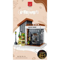 MorkModel 031062 Mork Model 031062 non  CAFE ÁNH NẮNG THỜI GIAN bộ đồ chơi xếp lắp ráp ghép mô hình Modular Buildings COFFE HOME Mô Hình Nhà Cửa 1512 khối