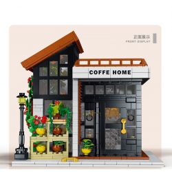 MorkModel 031062 Mork Model 031062 non  CAFE ÁNH NẮNG THỜI GIAN bộ đồ chơi xếp lắp ráp ghép mô hình Modular Buildings COFFE HOME Mô Hình Nhà Cửa 1512 khối