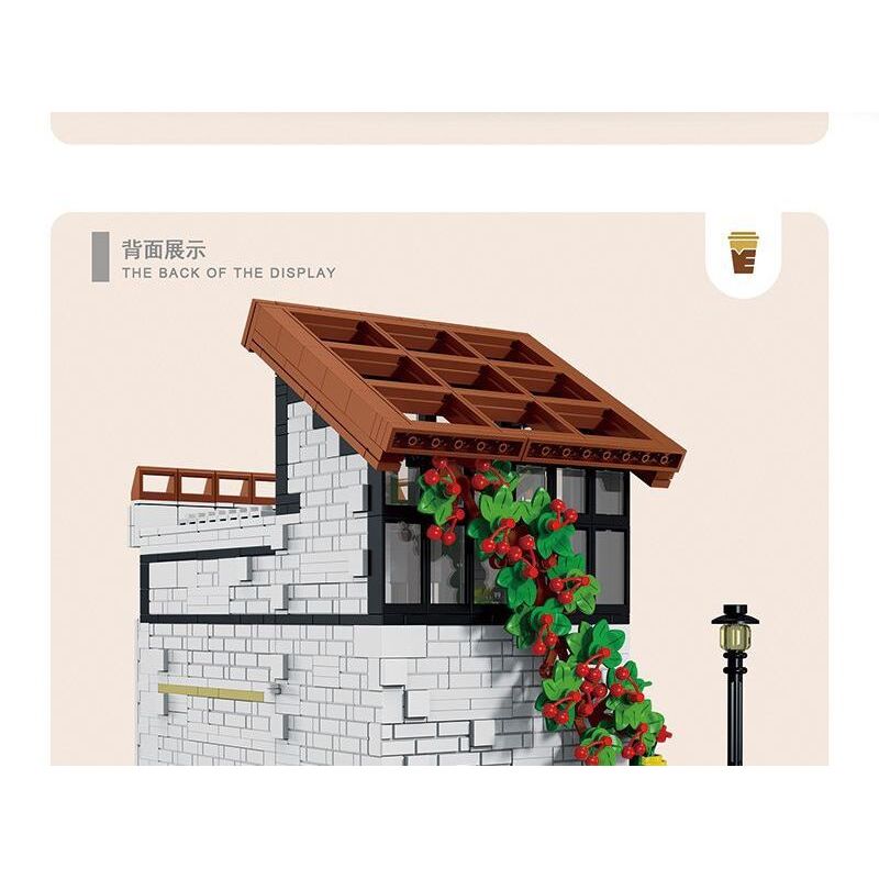 MorkModel 031062 Mork Model 031062 non  CAFE ÁNH NẮNG THỜI GIAN bộ đồ chơi xếp lắp ráp ghép mô hình Modular Buildings COFFE HOME Mô Hình Nhà Cửa 1512 khối