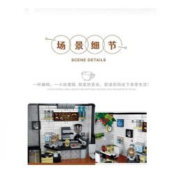 MorkModel 031062 Mork Model 031062 non  CAFE ÁNH NẮNG THỜI GIAN bộ đồ chơi xếp lắp ráp ghép mô hình Modular Buildings COFFE HOME Mô Hình Nhà Cửa 1512 khối