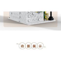 MorkModel 031062 Mork Model 031062 non  CAFE ÁNH NẮNG THỜI GIAN bộ đồ chơi xếp lắp ráp ghép mô hình Modular Buildings COFFE HOME Mô Hình Nhà Cửa 1512 khối