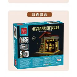 MorkModel 031062 Mork Model 031062 non  CAFE ÁNH NẮNG THỜI GIAN bộ đồ chơi xếp lắp ráp ghép mô hình Modular Buildings COFFE HOME Mô Hình Nhà Cửa 1512 khối