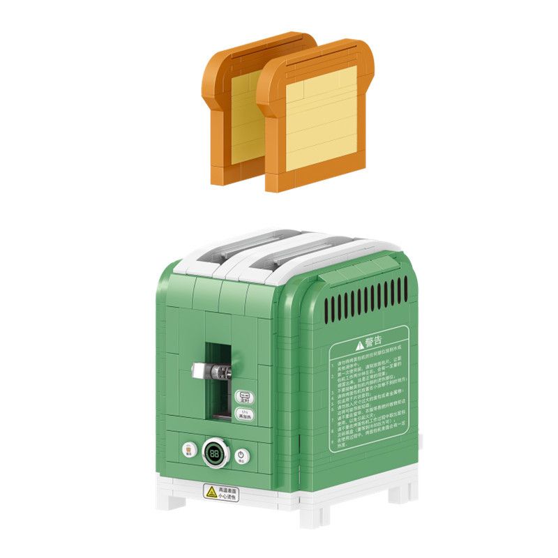 ZHEGAO 01036 non  MÁY BÁNH MÌ bộ đồ chơi xếp lắp ráp ghép mô hình Creator BREAD MACHINE Sáng Tạo 456 khối