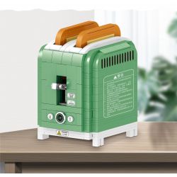 ZHEGAO 01036 non  MÁY BÁNH MÌ bộ đồ chơi xếp lắp ráp ghép mô hình Creator BREAD MACHINE Sáng Tạo 456 khối
