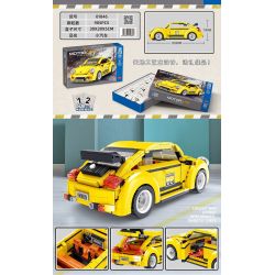 ZHEGAO 01046 non  XE CON BỌ VÀNG bộ đồ chơi xếp lắp ráp ghép mô hình Creator MOTORCAR Sáng Tạo 905 khối